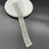 20ctw Round Cut White Sapphire Bold Tennis Bracelet
