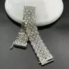 20ctw Round Cut White Sapphire Bold Tennis Bracelet