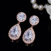 Handmade 5.8 Ct Teardrop 925 Silver Earrings