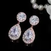 Handmade 5.8 Ct Teardrop 925 Silver Earrings