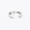 925 Sterling Silver Handmade Roman Numeral Letters Stackable Ring
