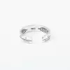 925 Sterling Silver Handmade Roman Numeral Letters Stackable Ring