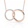 Handmade 3 Colors Circle with Gemstones Pendant Necklace