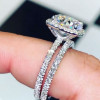 Handmade Stunning Set Featuring 3.0CT Round Engagement Ring