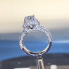 1.2ct Princess Cut Halo Engagement Ring