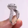 Halo Pear Cut White Sapphire Twist Engagement Ring