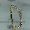 1.2ct Five-Stone Round Cut White Sapphire Wedding Band
