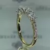 1.2ct Five-Stone Round Cut White Sapphire Wedding Band