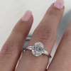 3ct Three-stone Oval Cut Engagement Ring