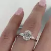 3ct Three-stone Oval Cut Engagement Ring
