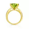 4ct Princess Cut Peridot Engagement Ring