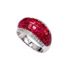 9.85ct Invisible Setting Ruby Cocktail Ring