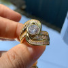 Estate 3.1ctw Round Cut White Sapphire Ring