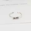 925 Sterling Silver Handmade Bowknot Adjustable Ring