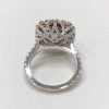 4ct Cushion Cut Yellow Sapphire Halo Cocktail Ring