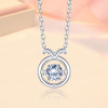 Handmade Constellation Design Dancing Stone Pendent Necklace