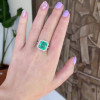 8ct Art Deco Colombian Emerald Ring