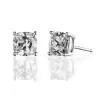 2 ct Cushion Cut  Stud Earrings in Sterling Silver