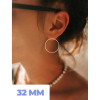 13.22ct Emerald Cut White Sapphire Hoop Earrings