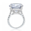 Handmade 5.5 CT Round Cut Sterling Silver Engagement Ring