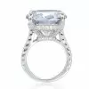 Handmade 5.5 CT Round Cut Sterling Silver Engagement Ring