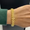 Fancy Yellow Oval Shaped Diamond Bracelet Wrist Chain