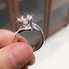 1.5ct Round Cut White Sapphire 3pcs Bridal Set