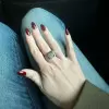 3.8ct Round Cut Two Tone Sculptural Cocktail Ring