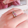 Handmade Hollowed-out Graff Sterling Silver Women's Band