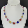 114ctw Multi-color Sapphire Statement Necklace