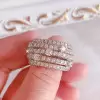 Handmade Five Line 925 Sterling Silver Women's Band