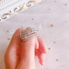 Handmade Five Line 925 Sterling Silver Women's Band