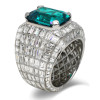 10ct Invisible Setting Emerald Engagement Ring
