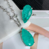 14ct Pear Cut Green Paraiba Tourmaline Cocktail Ring