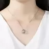 Double Heart Alloy Necklace