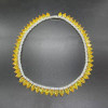 140ctw Pear Cut Yellow Sapphire Choker Necklace