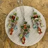 23ctw Multicolor Sapphire Statement Chandelier Earrings
