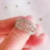 Handmade Classic Hollow Carved Heart Women's Band