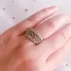 Handmade Classic Hollow Carved Heart Women's Band
