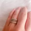 Handmade Classic Hollow Carved Heart Women's Band