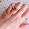 Handmade Midnight Black 925 Sterling Silver Women's Band