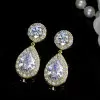 Handmade 5.8 Ct Teardrop 925 Silver Earrings