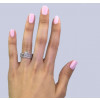 Handmade 0.75ct Princess Cut With Filigreen Band Sterling Silver Ring Set