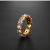 Handmade Yellow Color Round Cut Men's Ring Band
