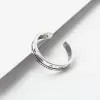 925 Sterling Silver Handmade Roman Numeral Letters Stackable Ring