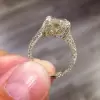 5ct Emerald Cut Engagement Ring in Gold