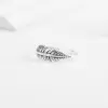 925 Sterling Silver Handmade Vintage Leaf Shape Ring