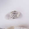 925 Sterling Silver Handmade Interlaced Open Adjustable Ring