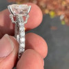 Handmade Amazing Design Cushion Cut Engagement Ring