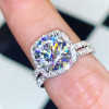 Handmade Stunning Set Featuring 3.0CT Round Engagement Ring